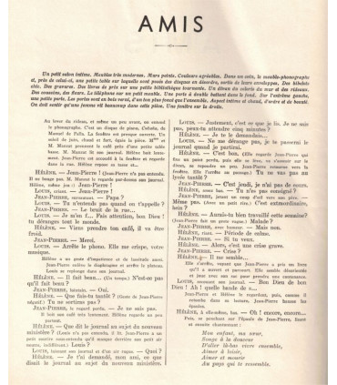 Amis, Pierre-Alain Dorly - Le fait du prince, Georges Toudouze - La Petite Illustration Théâtre N°377 1935