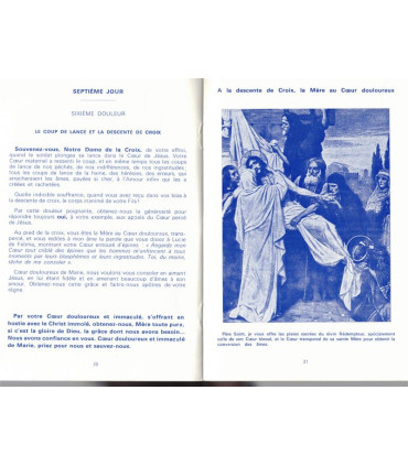 Neuvaine de confiance et de reconnaissance au Coeur douloureux et immaculé de Marie, Monastère des Bénédictines Camaldules 1970