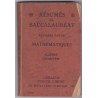 Résumés du bac 1937 mathématiques, Librairie Joseph Gibert