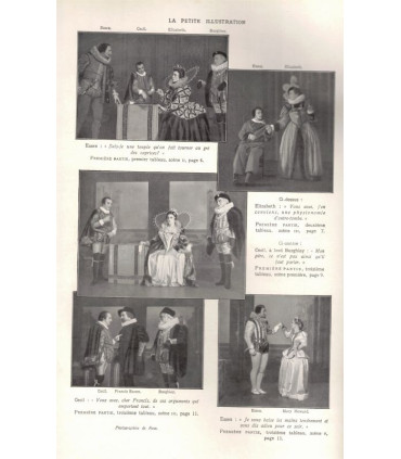 Elizabeth la femme sans homme, André Josset, acteurs Jacques Erwin, Germaine Dermoz - La Petite Illustration Théâtre N°386 1936
