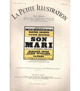 Son mari, Paul Géraldy, acteurs Marcelle Yrven, Renée Devillers, Alerme  - La Petite Illustration Théâtre N°183 1927