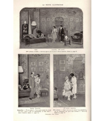 Son mari, Paul Géraldy, acteurs Marcelle Yrven, Renée Devillers, Alerme  - La Petite Illustration Théâtre N°183 1927