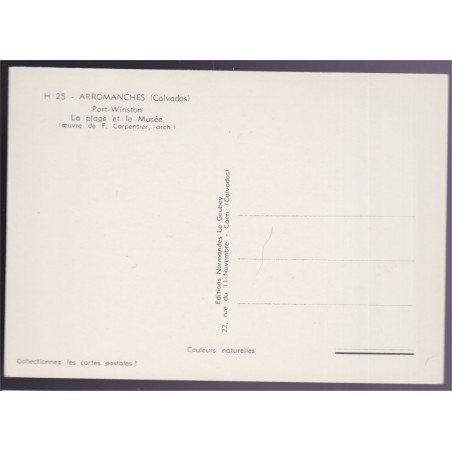 Arromanches, Port-Winston - carte postale, Calvados 14, Débarquement Normandie, guerre, EMY