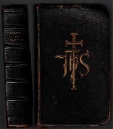 Le livre du Chrétien offices de l'Eglise sacrements et prières, latin-français, A. Fleury Tours, 1900 - missel, reliure cuir