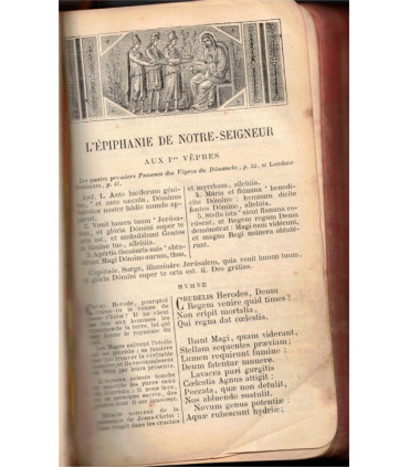 Le livre du Chrétien offices de l'Eglise sacrements et prières, latin-français, A. Fleury Tours, 1900 - missel, reliure cuir