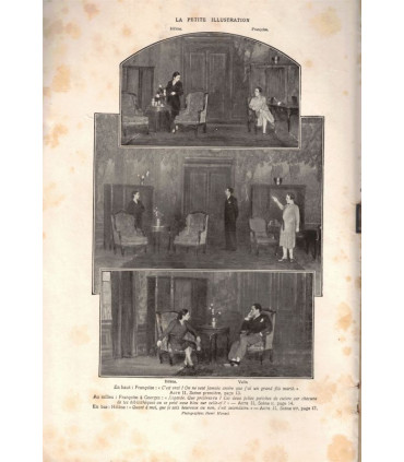Amours, Paul Nivoix, acteurs Jacques Dumesnil, Jacques Séol, Suzanne Desprès - La Petite Illustration Théâtre N°223 1929