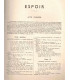 Espoir, Henry Bernstein, acteurs Victor Francen, Claude Dauphin, jean Davy - La Petite Illustration Théâtre N°390 1936