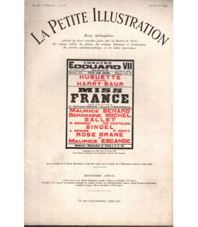 Miss France, Georges Berr, acteurs Harry Baur, Maurice Bénard, Germaine Michel - La Petite Illustration Théâtre N°258 1930