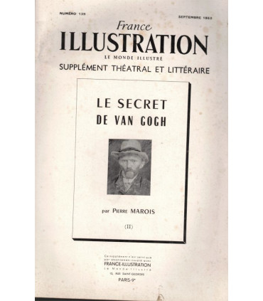Le secret de Van Gogh, T2, Pierre Marois  -, roman populaire,  France Illustration N°139 1953