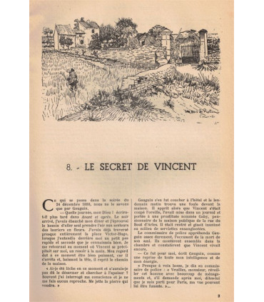 Le secret de Van Gogh, T2, Pierre Marois  -, roman populaire,  France Illustration N°139 1953