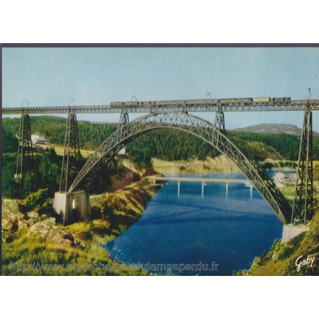 Viaduc de Garabit - carte postale, Cantal 15, Auvergne, ponts, Eiffel, GABY