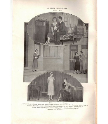 Pierre ou Jack, Francis de Croisset , acteurs Fernand Gravey, Jane Renouardt,   - La Petite Illustration Théâtre N°291 1932