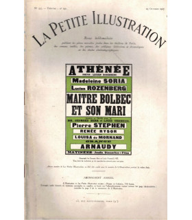 Maître Bolbec et son mari, Georges Berr, acteurs Madeleine Soria, Lucien Rozenberg - La Petite Illustration Théâtre N°191 1927