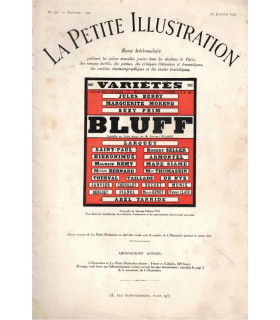 Bluff, Delance, acteurs Jules Berry, Marguerite Morno, Pierre Larquey, Suzy Prim  - La Petite Illustration Théâtre 290 1932