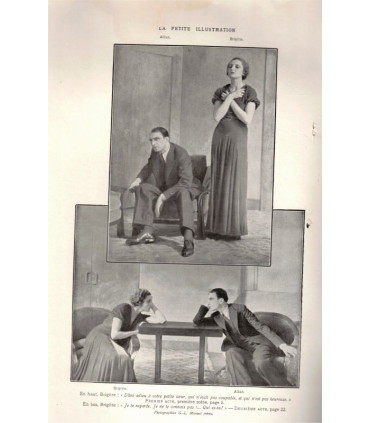 Au soleil de l'instinct, Paul Raynal, acteurs Annie Ducaux, Aimé-Clariond - La Petite Illustration Théâtre 298 1932