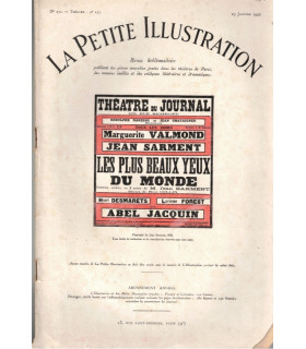 Les plus beaux yeux du monde, Jean Sarment, acteurs Marguerite Valmond, Abel Jacquin - La Petite Illustration Théâtre n°434 1938