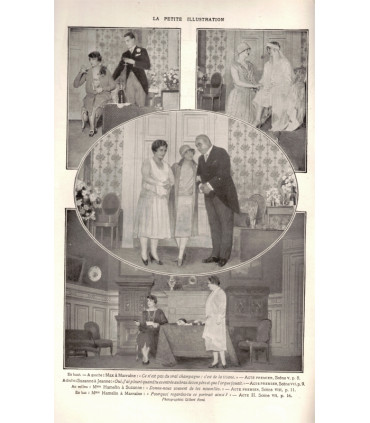 Les noces d'argent, Paul Géraldy, acteurs Madeleine Renaud, Léon Bernard - La Petite Illustration Théâtre n°204 1928
