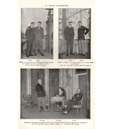 Le dictateur, Jules Romains, Louis Jouvet, acteurs Francen, Vargas,  - La Petite Illustration Théâtre n°170 1926