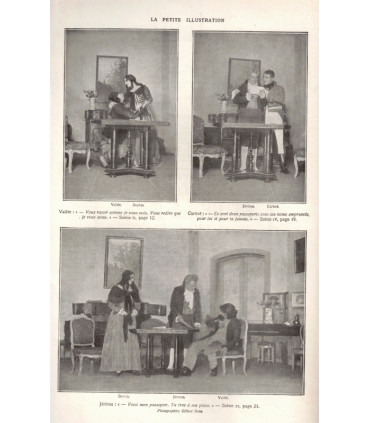 Le jeu de l'amour et de la mort, Romain Rolland, acteurs Darras, Paul Oetly, Gémier  - La Petite Illustration Théâtre n°202 1928