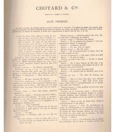 Chotard et Cie, Roger-Ferdinand, acteurs Fernand Charpin, Richard Wilm - La Petite Illustration Théâtre n°218 1928