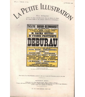 Debureau, Sacha Guitry, acteurs Yvonne Printemps, Sacha Guitry - La Petite Illustration Théâtre n°230 1929