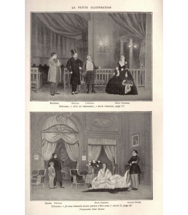 Debureau, Sacha Guitry, acteurs Yvonne Printemps, Sacha Guitry - La Petite Illustration Théâtre n°230 1929