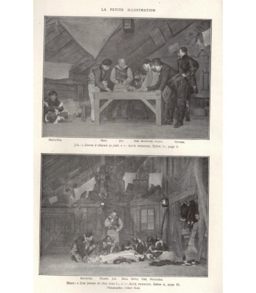 Parmi les loups, Georges Toudouze, acteurs Fernand Charpin, Firmin Gémier,  - La Petite Illustration Théâtre n°172 1926