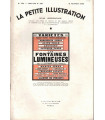 Les fontaines lumineuses, Georges Berr, acteurs Saturnin Fabre, Louvigny - La Petite Illustration Théâtre n°387 1936