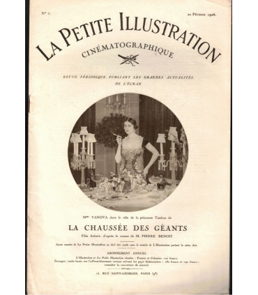 La chaussée des géants, film Aubert, Jean Durand, Pierre Benoit - La Petite Illustration Cinématographique 5 1926