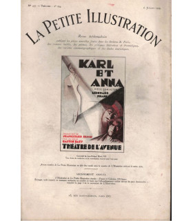 Karl et Anna, Léonhard Frank, acteurs Roger Legris, Suzanne Demars - La Petite Illustration Théâtre n°239 1929