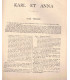 Karl et Anna, Léonhard Frank, acteurs Roger Legris, Suzanne Demars - La Petite Illustration Théâtre n°239 1929