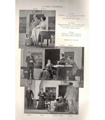 Bichon, Jean de Létraz, acteurs Marguerite Deval, Victor Boucher  - La Petite Illustration Théâtre n°383 1936
