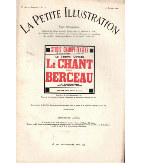 Le chant du berceau, Gregorio Martinez-Sierra, acteurs Héléna Manson, Susanne Delorme - La Petite Illustration Théâtre 279 1931