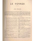 Le voyage, Henry Bernstein, acteurs Claude Dauphin, Valentine Tessier, Jean Wall - La Petite Illustration Théâtre N°429 1938