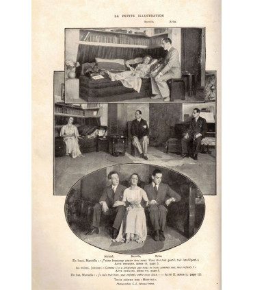 Les miettes, L'élastique, Edmond Sée, Comédie-Française, acteur Denis d'Inès - La Petite Illustration Théâtre N°260 1930