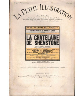 La chatelaine de Shenstone, André Bisson, Florence Barclay, acteur Pierre Richard-Wilm - La Petite Illustration Théâtre 255 1930