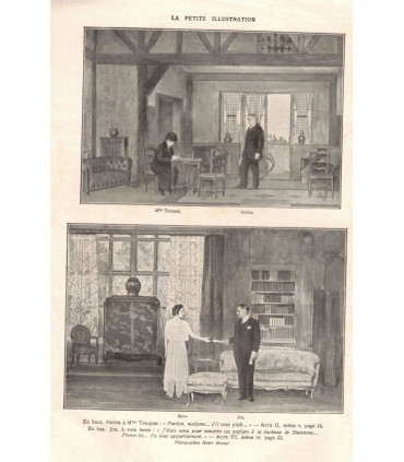 La chatelaine de Shenstone, André Bisson, Florence Barclay, acteur Pierre Richard-Wilm - La Petite Illustration Théâtre 255 1930