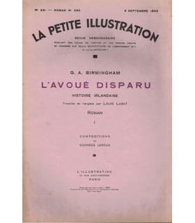 L'avoué disparu, histoire irlandaise, T1 et T2, George Birmingham - roman populaire, La Petite Illustration Roman 296 297 1933