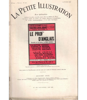 Le prof' d'anglais, Régis Gignoux, acteurs Louis Jouvet, Romain Bouquet - La Petite Illustration Théâtre n°267 1930