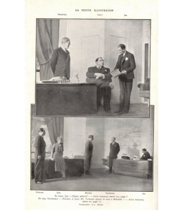 145 Wall Street, George Brooks, Eve Curie, acteurs Michel Simon, Jane Chevrel  - La Petite Illustration Théâtre N°318 1933