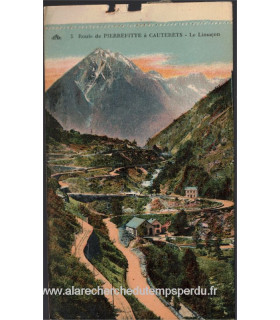 Cauterets Pierrefitte en couleurs, Route de Pierrefitte à Cauterets, le Limaçon - carte postale dép 65 Hautes-Pyrénées