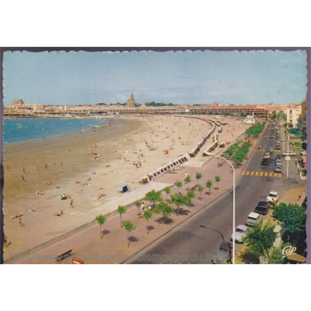 Royan, vue générale de la plage - carte postale, Charente Maritime 17, Cap