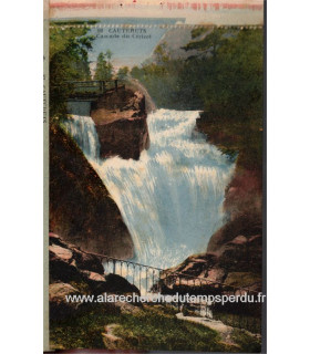 Cauterets Pierrefitte en couleurs, Cauterets, cascade du Cérizet - carte postale départ. 65 Hautes-Pyrénées