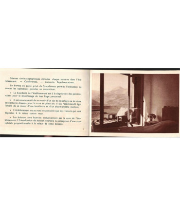 Sancellemoz, sanatorium d'Assy, 1950 - dépliant publicitaire médecins, département 74 Haute-Savoie