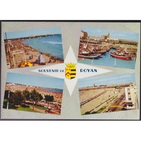 Royan, Souvenir, carte multi-vues - carte postale, Charente Maritime 17, Berjaud