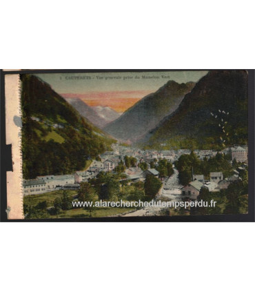 Cauterets Pierrefitte en couleurs, Cauterets, vue générale prise du Mamelon Vert - carte postale 65 Hautes-Pyrénées