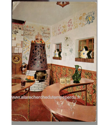 Allemagne, snack-bar, Sasbachwalden, Hohritt Sternen Wirtshaus  - timbre-poste Marianne Decaris 1960, cartes postales