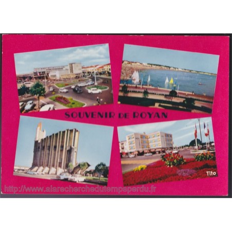 Royan, Souvenir, carte multi-vues - carte postale, Charente Maritime 17, Berjaud