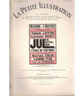 Jules, Juliette et Julien, Tristan Bernard, acteur Georges Colin - La Petite Illustration Théâtre 238 1929