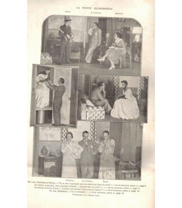 La ligne de coeur, Claude-André Puget, acteurs Pierre Fresnay, Hélène Perdrière  - La Petite Illustration Théâtre 288 1932